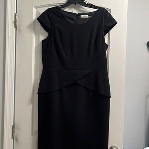 Calvin Klein black dress zipper in back